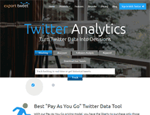 Tablet Screenshot of exporttweet.com